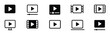 © AnishaNoor - Collection of various video player and play button icons for multimedia applications and websites