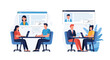 © Inara Studio - Business Agreement and HR Recruitment Process Illustration