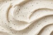 © Khawla - Vanilla Bean Creamy Texture Close-up. Creamy dessert with cookie pieces swirled into rich vanilla ice cream at a casual setting