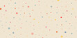 © HAFID - Abstract dots hand drawn Y2K naive seamless pattern. Vector organic colorful doodle circle dotted background in 70s groovy style