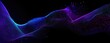 © TommyNa - Abstract blue and purple particle wave on dark background with flowing digital dots and gradient light, idea for AI data visualization, cloud computing technology and futuristic innovation themes