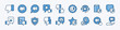 © Vilogsign - Set of dislike button icon. Thumb down sign and symbol. Contains feedback, review, satisfaction, support, evaluation, comment, news, security, rating, idea, decision, badge - vector illustration