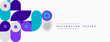 © antishock - Abstract geometric shapes, purple, turquoise, gray. Minimalist design, clean lines, modern aesthetic. Background element for projects.