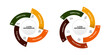 © Erik Rukmana - Vector circular infographic set. template for presentation business infographic, 4, 5,  options steps parts. venn diagram sets. vector editable eps