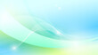 © Fotolab - Abstract blue and green background with smooth flowing wave lines and light sparkles, modern technology and business concept
