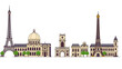 © Julian - Architectural and historical sights of Paris. Set of high quality icons
