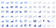 © Kabita - Collection of blue data visualization icons and chart symbols arranged in rows