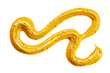 © sam - mustard squiggle isolated on transparent background - design element cut-out object
