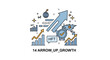 © alva studio - Abstract illustration of business and financial growth with upward arrows