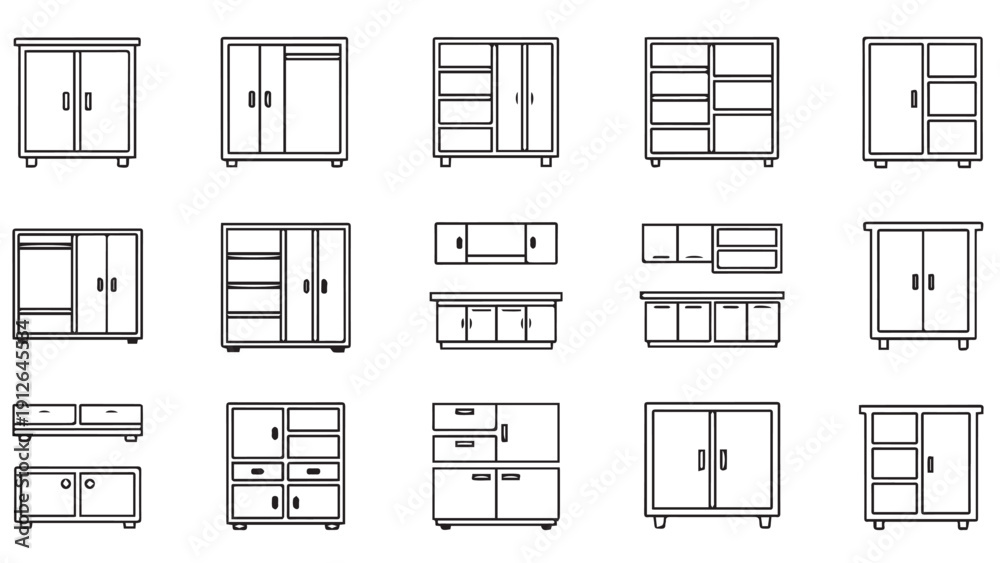 Sample Rack Image Outline Grey outline illustrations showing multiple industrial pallets and ...