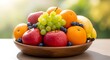 © Sibobek - Vibrant still life featuring a wooden bowl overflowing with fresh fruits
