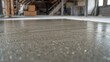 © VolumeThings - newly set concrete floor slab at a residential loft construction site