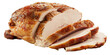 © Anisur - Sliced roasted turkey breast meat isolated on a transparent background