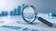 © buraratn - Magnifying Glass Focus on Financial Graphs with Data Charts and Business Analytics for Market Research and Investment Analysis Concepts