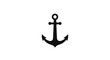 © M FAIZAL - Black metal anchor nautical symbol object.