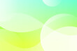 © fii - 黄緑色のグラデーションと曲線が重なる抽象的な背景デザイン素材