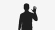 © Bini - Man Waving Silhouette Silhouette.