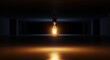 © MSharif - A bright light shining through a dark tunnel with a reflective floor