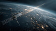 © Seerat - Smart predictive satellite bandwidth allocation technology concept with usage analytics optimizing global connectivity