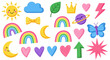 © Ervan - Whimsical Collection of Cute Doodle Icons for Children's Design and Decoration
