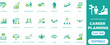© Sweet - Career Planning Icon Set. Modern Glyph Icons for action plan, Success Roadmap, Skill Development, Job Search, Coaching, and Business Leadership Concepts.