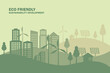 © mouze_art - Banner, background design for Sustainability development, Eco friendly and Green city concept, ESG, renewable energy, vector illustration