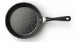 © Isabella  - Top view granite nonstick frying pan with handle  isolated on transparent background.