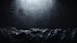 © PB Studio - illustration showcasing a black wall with dark gray charcoal concrete texture and subtle grunge distress. The surface appears aged and authentic, offering a refined yet raw background suitable