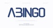 © Font - Introducing Abingo Brand Logo Design