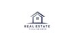 © septiana - Modern logo featuring a stylized home icon above 'Real Estate' and placeholder text
