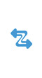 © CALVINE PETUALANG - Blue interconnected arrows forming a stylized Z symbol logo.