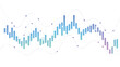 © Shapla  - Financial graph illustration showing market trends and analysis with bars and dots in a business context from a statistical viewpoint