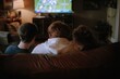 © jannik27s - friends watching a football game on tv