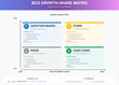 © NaturesRX - Professional BCG Growth-Share Matrix with 4 quadrants. Editable SVG for strategic planning, portfolio analysis, business consulting. Stars, Cash Cows, Question Marks, Dogs framework included.