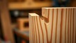 © Shylock - dovetail. Close-up of a handcrafted wood dovetail joint showing fine wood grain. real-estate listings, architecture portfolios, designed for real-estate listing and luxury residence showcases.