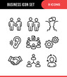 © Niricon Works - Simple Line Art Business and Management Outline Icon Element Collection