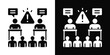 © Mia - Debate Overload Icon White And Black Background Style