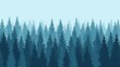 © bydee.id - Blue Pine Forest Landscape Illustration