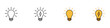 © MdNurul - Idea icon vector. Innovation symbol for creative energy, electrical power and bright thought brainstorming set. Vector Illustration.