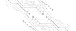 © Rayhan - Vector abstract technology frame made of circuit board wires and digital elements. white futuristic background with microchip components.