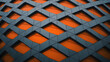 © MstRahima - Close-up of metallic orange and gray lattice pattern with geometric shapes