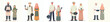 © My_Vector - vector of muslim couple standing holding cooking utensils in ramadan
