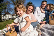 © ADDICTIVE STOCK - Family celebrating Easter during springtime