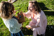 © ADDICTIVE STOCK - Family bonding during an Easter egg hunt