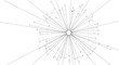 © jenci - Complex network diagram with central node and radiating lines.