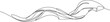 © MDROBIUL - Continuous one line drawing of Flying wave silk or satin fabric. Single line drawing illustration of Luxury textile drapery. one line Art icon drawing vector