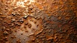 © Masud - A close-up view of rusty metal with a rough rust texture, showing signs of corrosion and old iron decay in an industrial setting