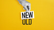 © Andrii - New Replacing Old Concept, Change Management, Innovation and Transformation, Business Renewal, Modernization, Upgrade and Transition from Outdated to New Solutions