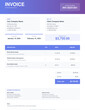 © NaturesRX - Modern professional invoice template with clean layout, itemized billing, payment terms. Editable SVG for freelancers, small business, contractors. Print-ready business invoice. Tax compliant.