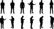 © kagraphixion - Silhouettes of business people in various poses